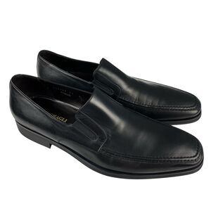 Bruno Magli Black Leather Loafers